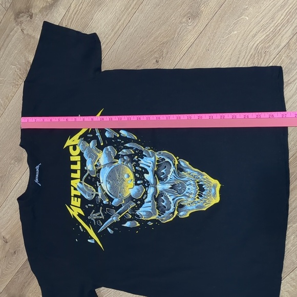 METALLICA M72 World Tour Broken Clock & Skull Concert Tour Dates T-Shirt Size L - Picture 6 of 7